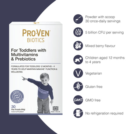 For Toddlers with Multivitamins & Prebiotics