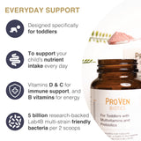 For Toddlers with Multivitamins & Prebiotics