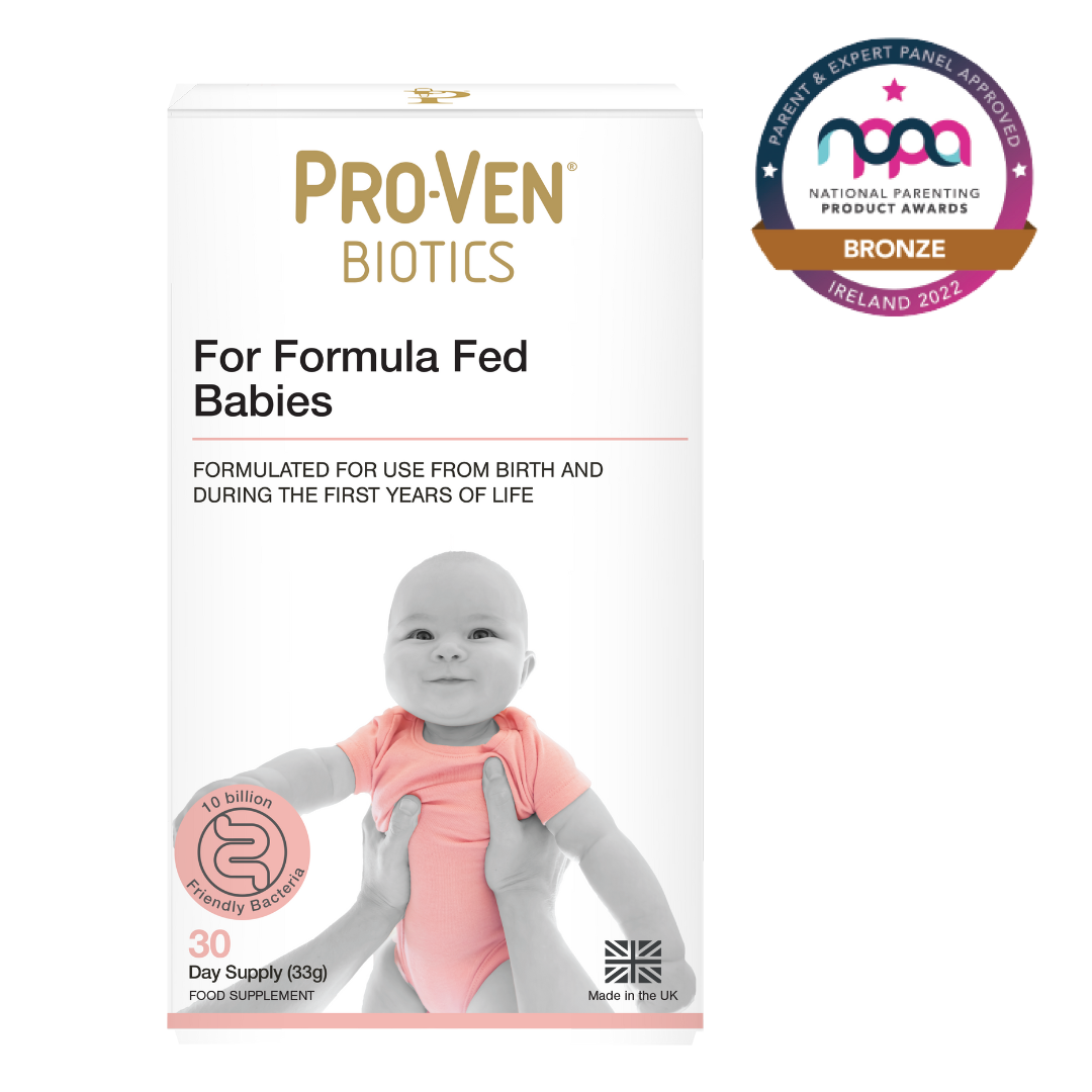 Supports infant gut health with formula-fed